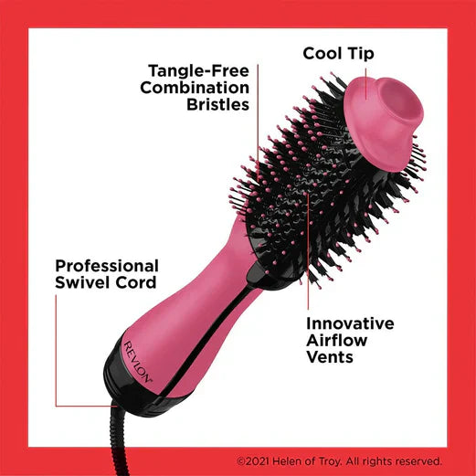 ONE Step.. Pro Collection Salon Hair Dryer & Volumiser Pink